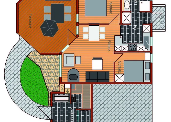 4 Personen Luxusferienhaus Mit Sauna, Kaminofen, Klimaanlage, Kanu Und Seeblick In * Otterndorf