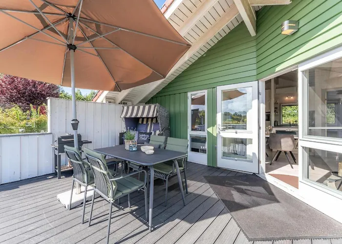 4 Personen Luxusferienhaus Mit Sauna, Kaminofen, Klimaanlage, Kanu Und Seeblick In Otterndorf